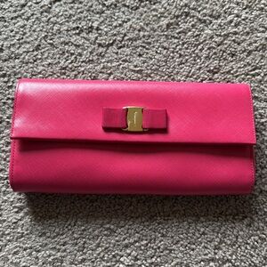 Salvatore Ferragamo Leather Clutch